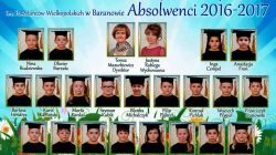 Absolwenci roku szkolnego 2016 - 2017